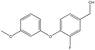 [3-fluoro-4-(3-methoxyphenoxy)phenyl]methanol Struktur