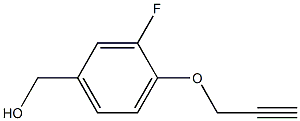 [3-fluoro-4-(prop-2-yn-1-yloxy)phenyl]methanol Struktur