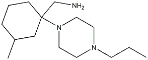 [3-methyl-1-(4-propylpiperazin-1-yl)cyclohexyl]methylamine Struktur