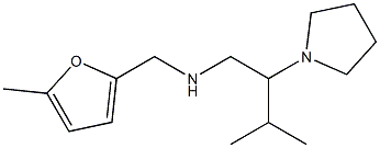 [3-methyl-2-(pyrrolidin-1-yl)butyl][(5-methylfuran-2-yl)methyl]amine Struktur