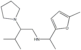 [3-methyl-2-(pyrrolidin-1-yl)butyl][1-(5-methylfuran-2-yl)ethyl]amine Struktur