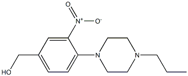 [3-nitro-4-(4-propylpiperazin-1-yl)phenyl]methanol Struktur