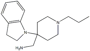 [4-(2,3-dihydro-1H-indol-1-yl)-1-propylpiperidin-4-yl]methylamine Struktur