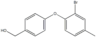 [4-(2-bromo-4-methylphenoxy)phenyl]methanol Struktur