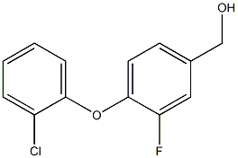 [4-(2-chlorophenoxy)-3-fluorophenyl]methanol Struktur