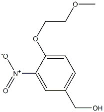 [4-(2-methoxyethoxy)-3-nitrophenyl]methanol Struktur