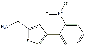 [4-(2-nitrophenyl)-1,3-thiazol-2-yl]methanamine Struktur