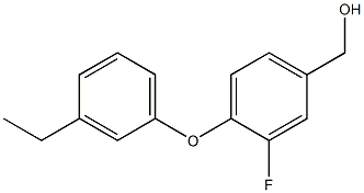 [4-(3-ethylphenoxy)-3-fluorophenyl]methanol Struktur