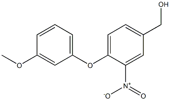 [4-(3-methoxyphenoxy)-3-nitrophenyl]methanol Struktur