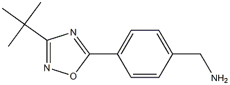 [4-(3-tert-butyl-1,2,4-oxadiazol-5-yl)phenyl]methanamine Struktur