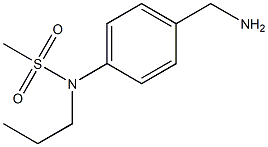 [4-(aminomethyl)phenyl]-N-propylmethanesulfonamide Struktur