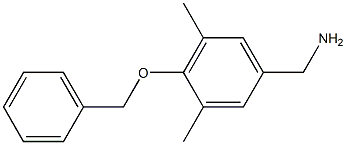 [4-(benzyloxy)-3,5-dimethylphenyl]methanamine Struktur