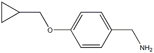 [4-(cyclopropylmethoxy)phenyl]methanamine Struktur