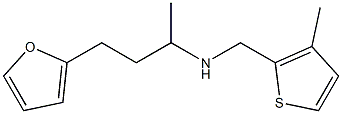 [4-(furan-2-yl)butan-2-yl][(3-methylthiophen-2-yl)methyl]amine Struktur