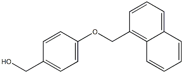 [4-(naphthalen-1-ylmethoxy)phenyl]methanol Struktur