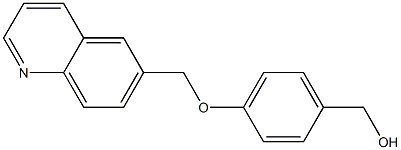 [4-(quinolin-6-ylmethoxy)phenyl]methanol Struktur