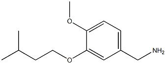 [4-methoxy-3-(3-methylbutoxy)phenyl]methanamine Struktur