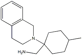 [4-methyl-1-(1,2,3,4-tetrahydroisoquinolin-2-yl)cyclohexyl]methanamine Struktur