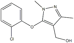 [5-(2-chlorophenoxy)-1,3-dimethyl-1H-pyrazol-4-yl]methanol Struktur