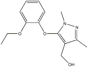 [5-(2-ethoxyphenoxy)-1,3-dimethyl-1H-pyrazol-4-yl]methanol Struktur