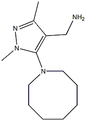 [5-(azocan-1-yl)-1,3-dimethyl-1H-pyrazol-4-yl]methanamine Struktur