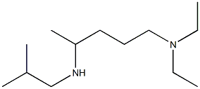 [5-(diethylamino)pentan-2-yl](2-methylpropyl)amine Struktur