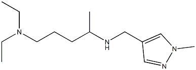 [5-(diethylamino)pentan-2-yl][(1-methyl-1H-pyrazol-4-yl)methyl]amine Struktur