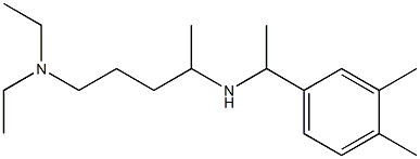 [5-(diethylamino)pentan-2-yl][1-(3,4-dimethylphenyl)ethyl]amine Struktur