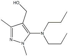 [5-(dipropylamino)-1,3-dimethyl-1H-pyrazol-4-yl]methanol Struktur