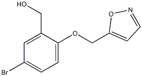 [5-bromo-2-(1,2-oxazol-5-ylmethoxy)phenyl]methanol Struktur