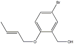 [5-bromo-2-(but-2-en-1-yloxy)phenyl]methanol Struktur