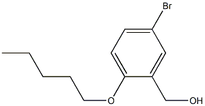 [5-bromo-2-(pentyloxy)phenyl]methanol Struktur