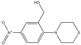 [5-nitro-2-(thiomorpholin-4-yl)phenyl]methanol Struktur