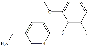 [6-(2,6-dimethoxyphenoxy)pyridin-3-yl]methylamine Struktur