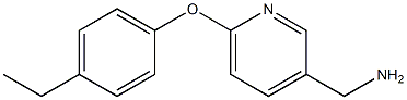 [6-(4-ethylphenoxy)pyridin-3-yl]methylamine Struktur