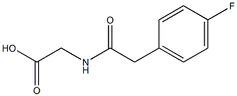 {[(4-fluorophenyl)acetyl]amino}acetic acid Struktur