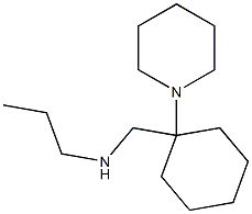 {[1-(piperidin-1-yl)cyclohexyl]methyl}(propyl)amine Struktur