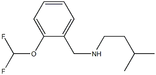 {[2-(difluoromethoxy)phenyl]methyl}(3-methylbutyl)amine Struktur