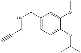 {[3-methoxy-4-(propan-2-yloxy)phenyl]methyl}(prop-2-yn-1-yl)amine Struktur