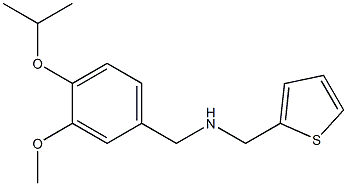 {[3-methoxy-4-(propan-2-yloxy)phenyl]methyl}(thiophen-2-ylmethyl)amine Struktur