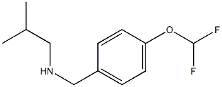 {[4-(difluoromethoxy)phenyl]methyl}(2-methylpropyl)amine Struktur