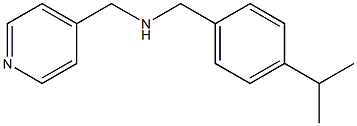 {[4-(propan-2-yl)phenyl]methyl}(pyridin-4-ylmethyl)amine Struktur