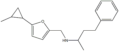 {[5-(2-methylcyclopropyl)furan-2-yl]methyl}(4-phenylbutan-2-yl)amine Struktur