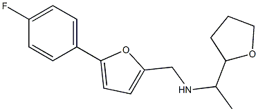 {[5-(4-fluorophenyl)furan-2-yl]methyl}[1-(oxolan-2-yl)ethyl]amine Struktur