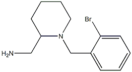 {1-[(2-bromophenyl)methyl]piperidin-2-yl}methanamine Struktur