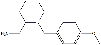 {1-[(4-methoxyphenyl)methyl]piperidin-2-yl}methanamine Struktur