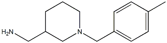 {1-[(4-methylphenyl)methyl]piperidin-3-yl}methanamine Struktur