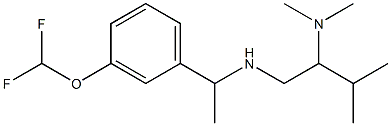 {1-[3-(difluoromethoxy)phenyl]ethyl}[2-(dimethylamino)-3-methylbutyl]amine Struktur