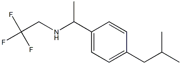 {1-[4-(2-methylpropyl)phenyl]ethyl}(2,2,2-trifluoroethyl)amine Struktur