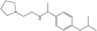 {1-[4-(2-methylpropyl)phenyl]ethyl}[2-(pyrrolidin-1-yl)ethyl]amine Struktur